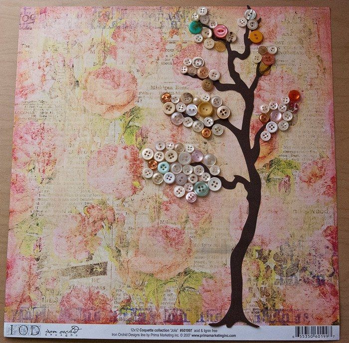 Button Tree Wall Art