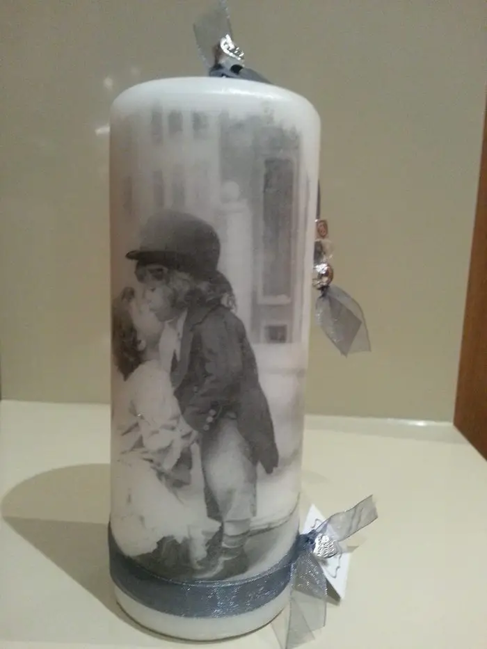 Decoupage on Candles