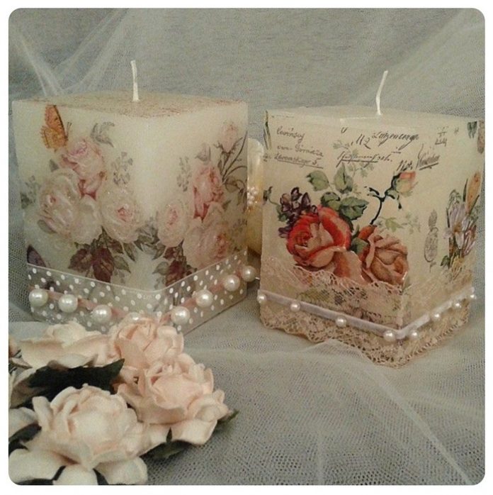 Decoupage on Candles - Craft projects for every fan!