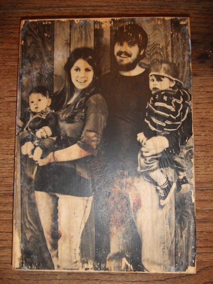 DIY Photo on Wood