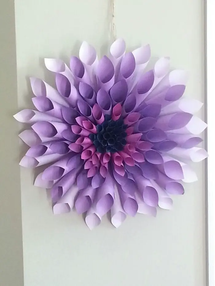 Dyed Paper Decor