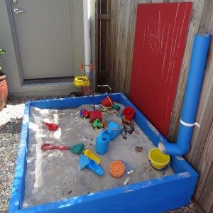 Sandpit Idea with PVC