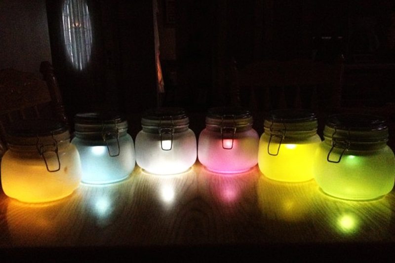 DIY Mason Jar Solar Lighting