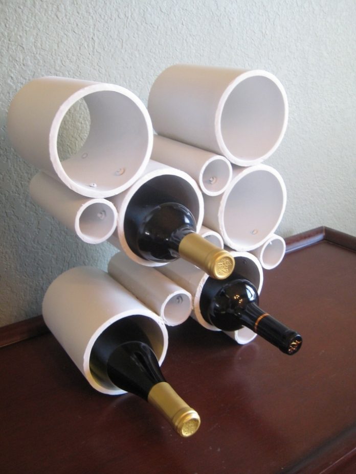 Cool PVC Pipe Wine Rack in 3 Easy Steps!