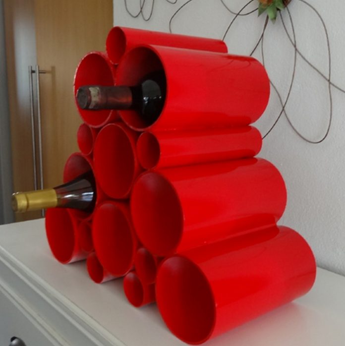 Make Your Own Pvc Pipe Wine Rack In 3 Easy Steps Craft Projects For