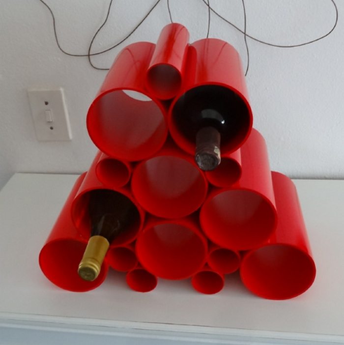PVC Pipe Wine Rack