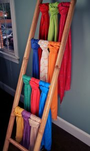 Bamboo Ladder Storage