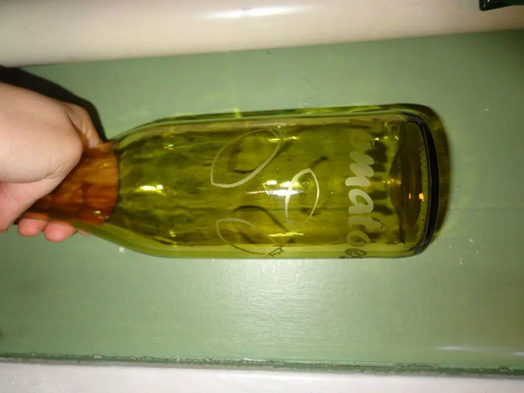 Upcycled Watering Wine Bottle
