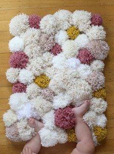 DIY Pompom Rug Samples