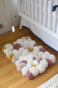 DIY Pompom Rug Samples