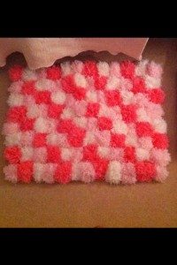 DIY Pompom Rug Samples