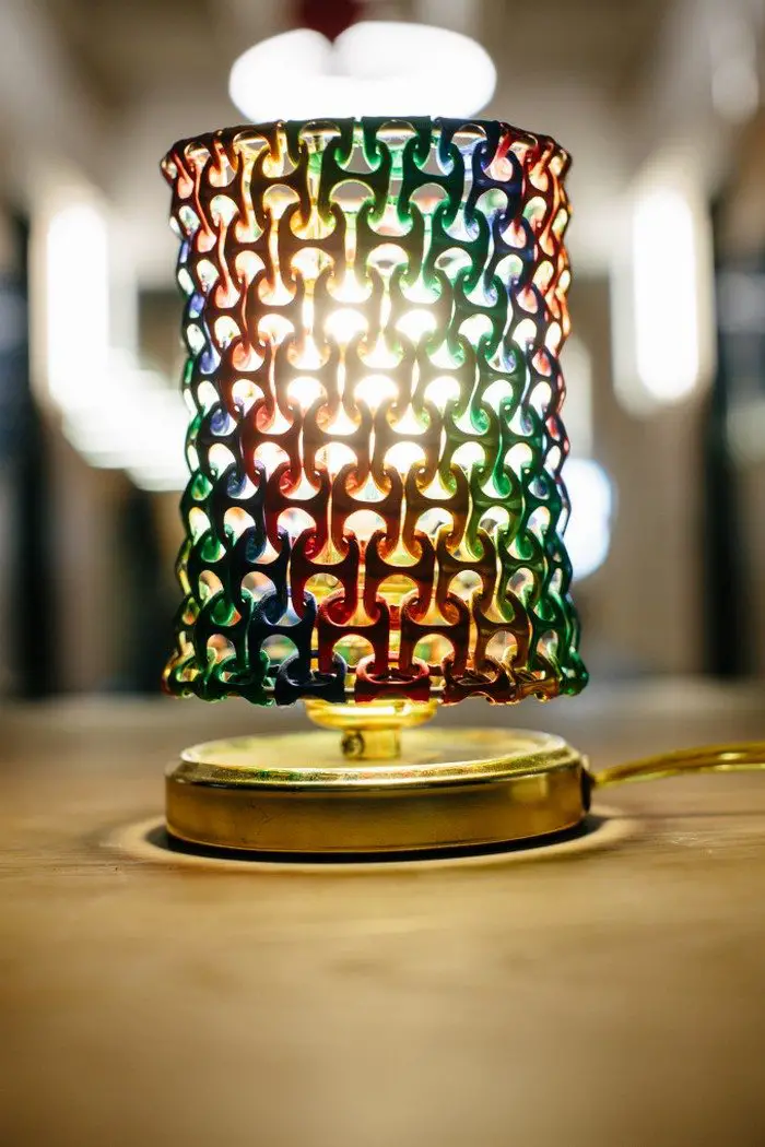 DIY Soda Pop Tab Lamp Shade