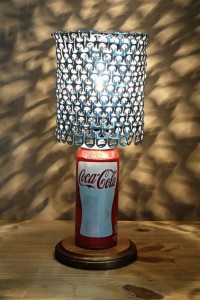 DIY Soda Pop Tab Lamp Shade