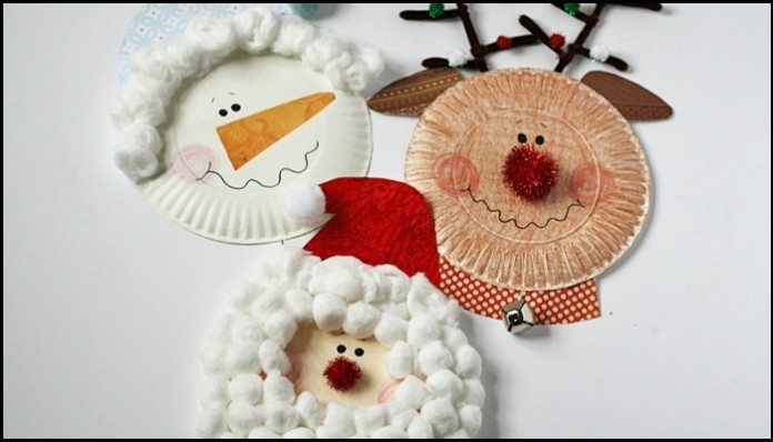 Make Christmas characters from paper plates - Craft projects for every fan!