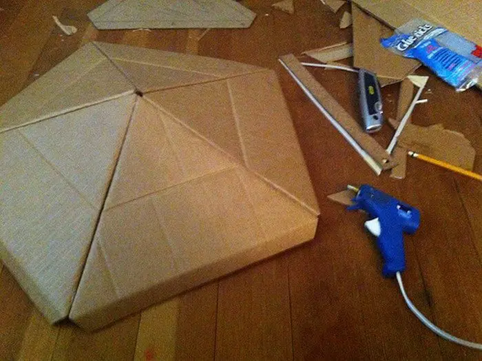 DIY Kids Cardboard Playdome