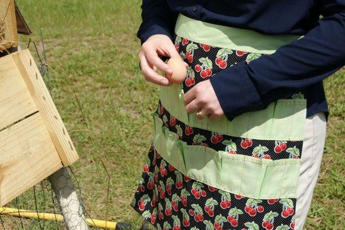 How to Make a Custom Egg-Gathering Apron: 4 Easy Steps - Craft projects for  every fan!