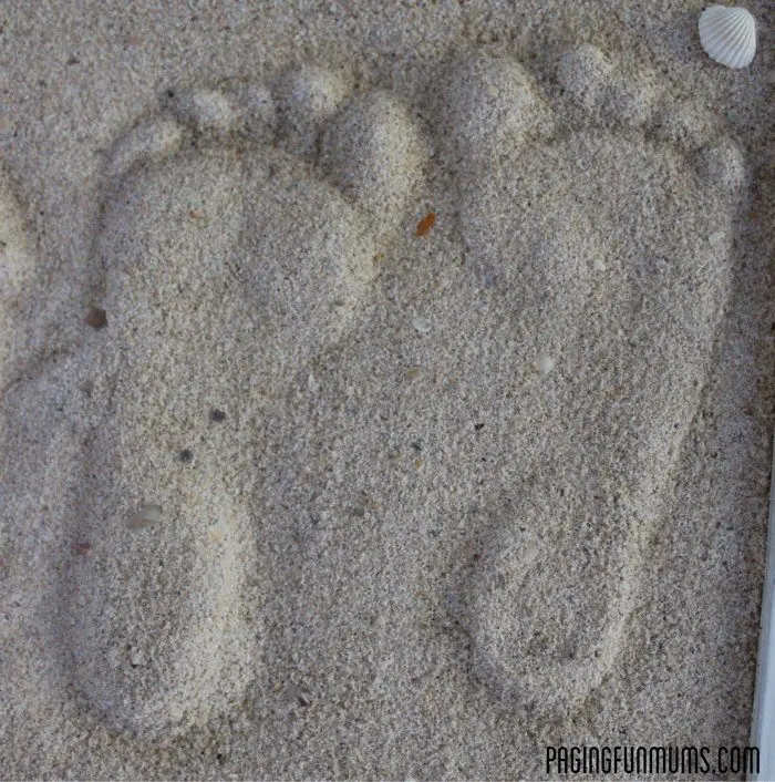 Sand Footprint Keepsakes
