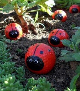 Golf Ball Ladybugs