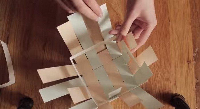 Woven Paper Easter Basket
