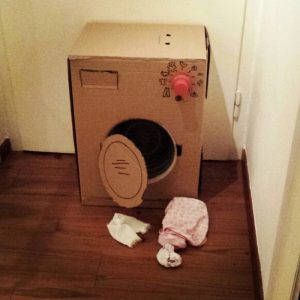 6 Steps to Build Awesome Cardboard Washing Machines for Kids! - Craft ...