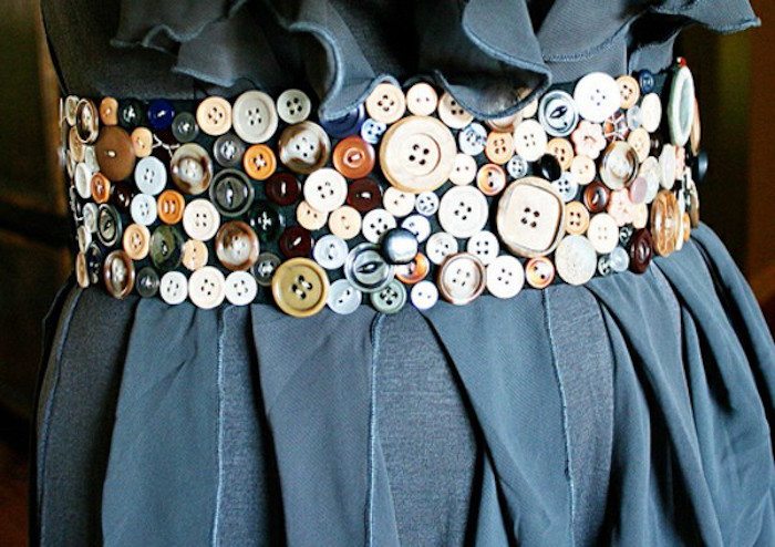 DIY button belt