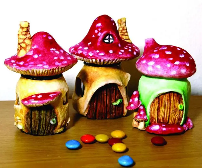 Best DIY from Jars: Mushroom Fairy House 