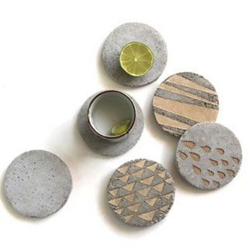 Best DIY Concrete Coasters | 4 Easy Steps - Craft projects for every fan!