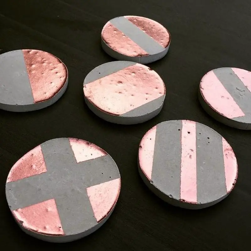 DIY Concrete Coasters - Craft projects for every fan!