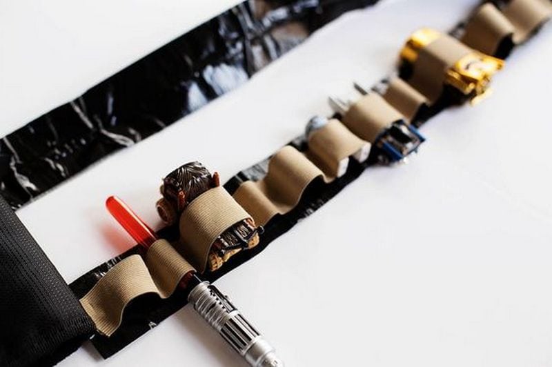 This DIY toy bandolier is so easy to make - no sewing needed!