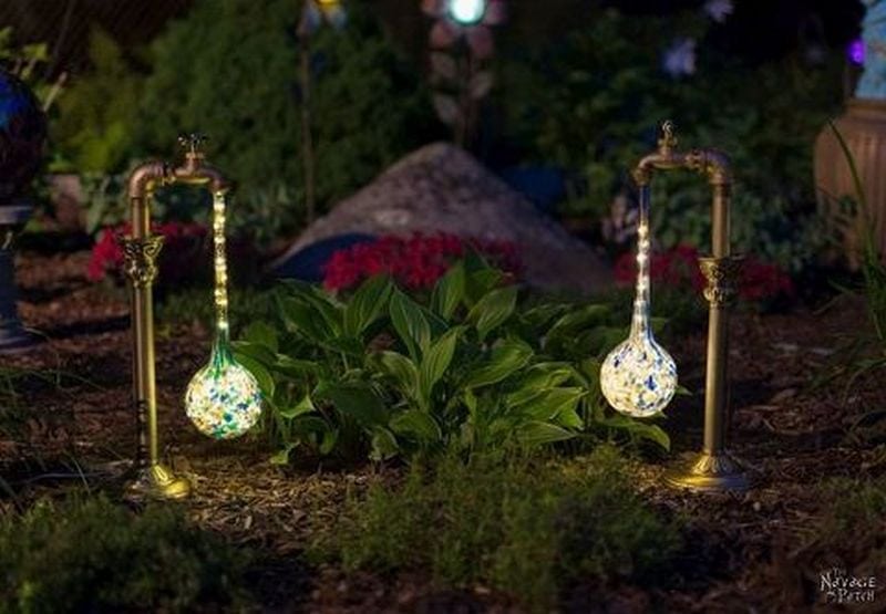 Transform your garden into an enchanting place at night with the use of faucet garden lights.