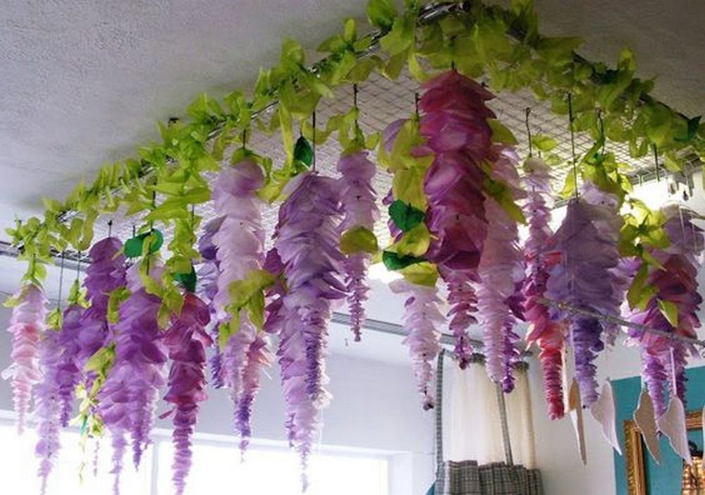 Beautiful Paper Wisteria Decorations: 4 Step Project