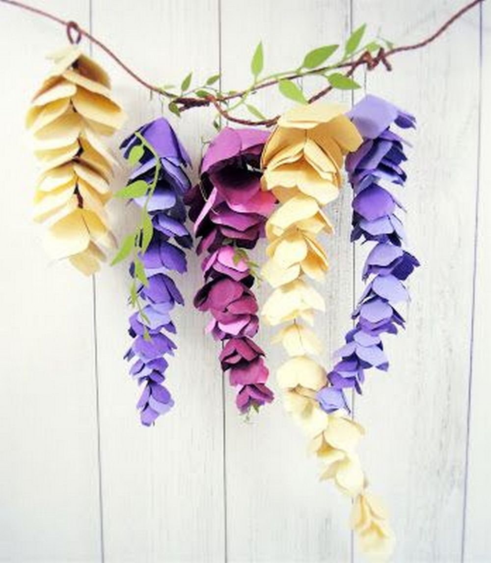 Easy Peasy and Fun - Beautiful Paper Flower Garland Craft Ideas