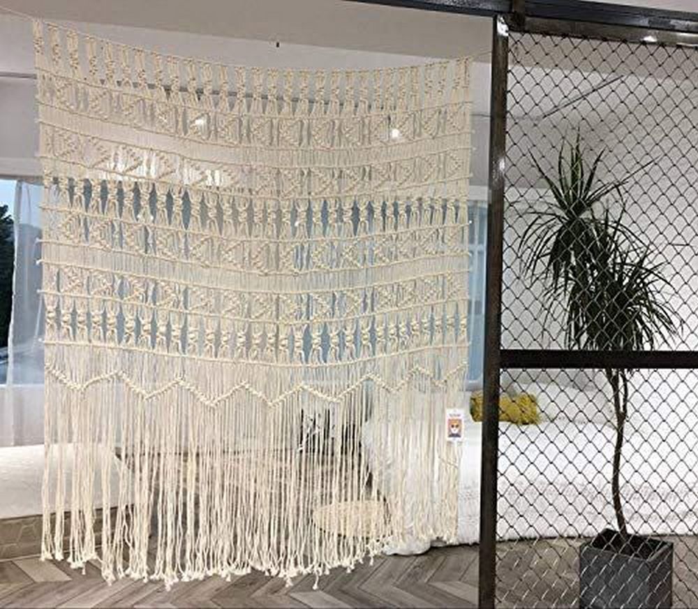 These macrame curtains will be great additions to any room in the house.