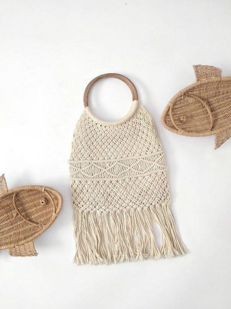 macrame mini bag