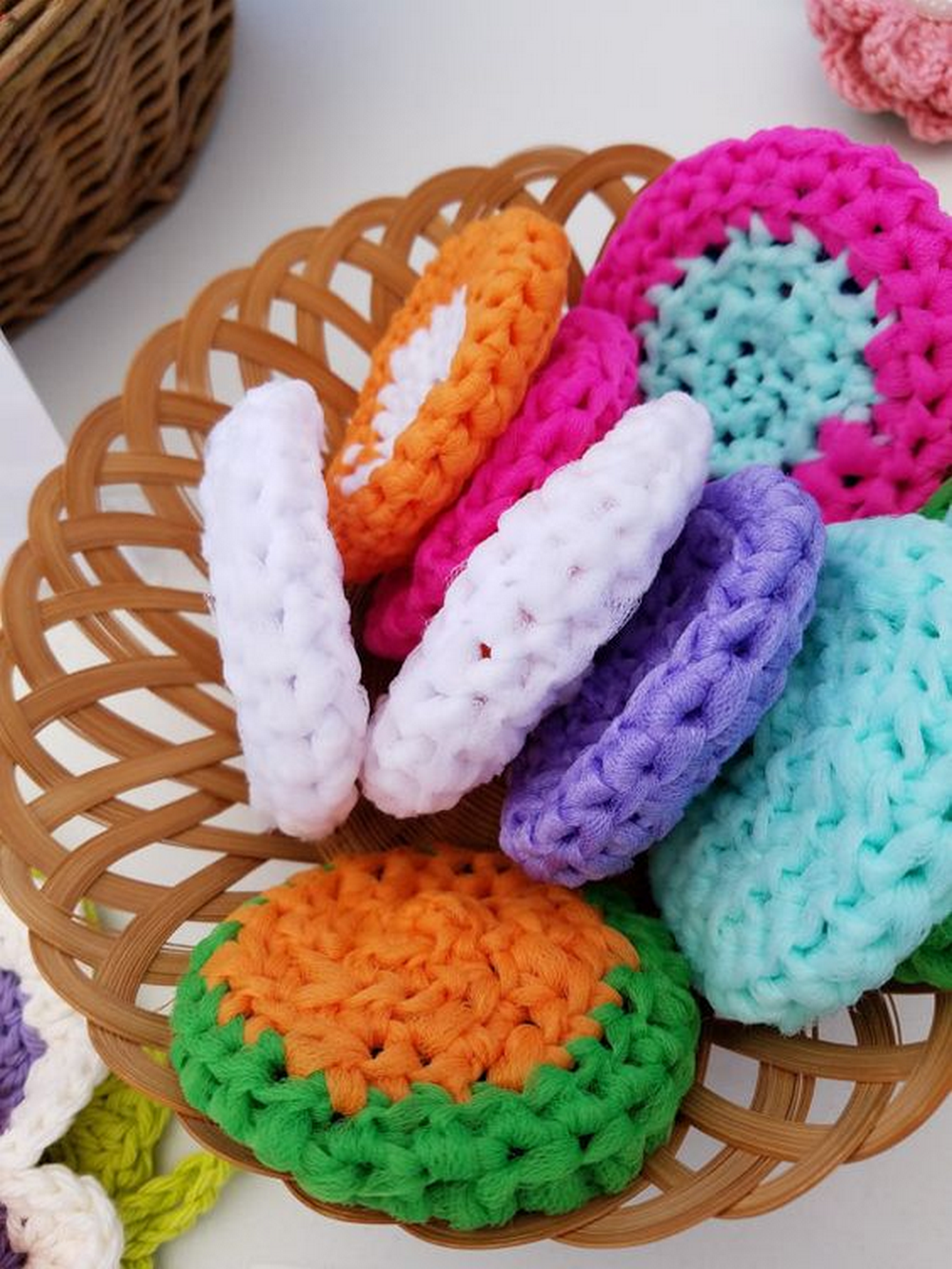 How to crochet a dish scrubber