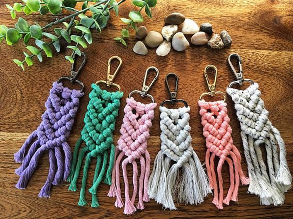 Unleash Your Inner Artist Learn to Create a DIY Macramé Keychain in 6