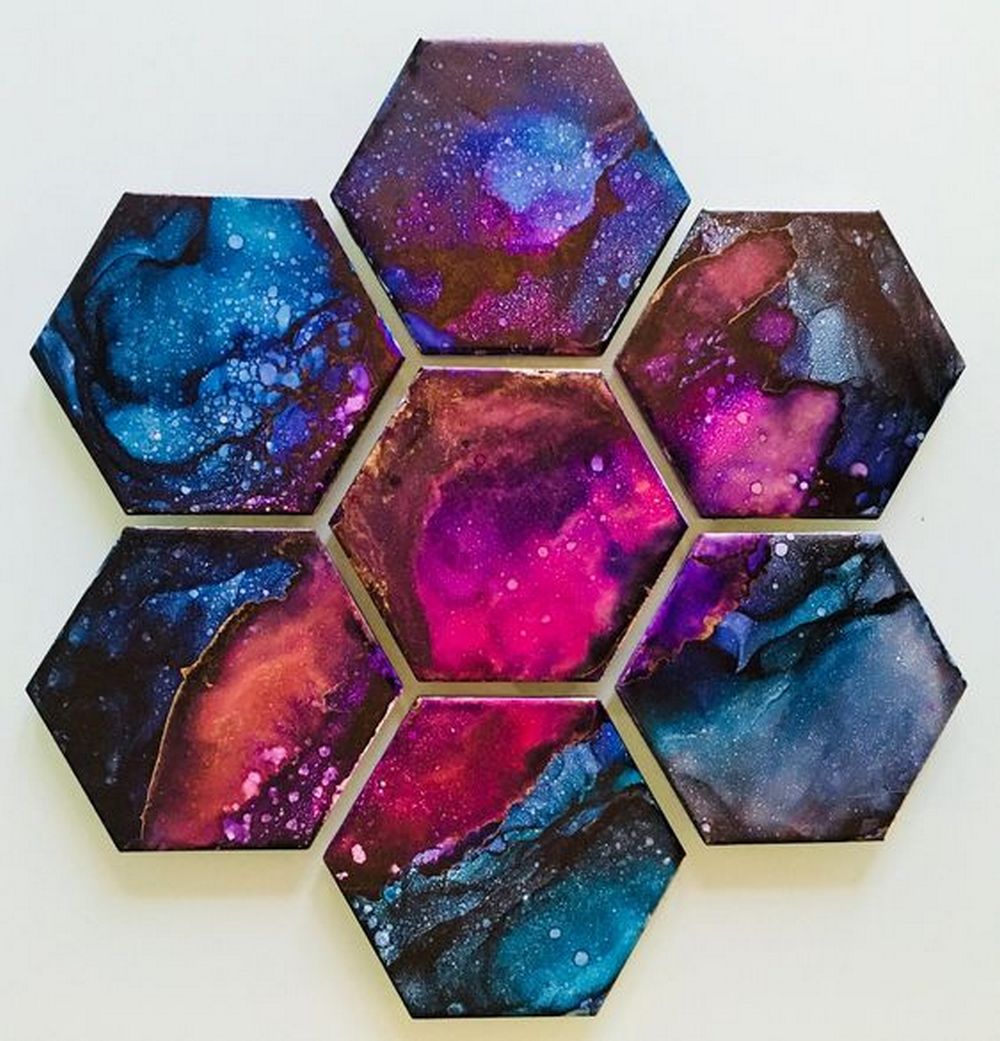 These adorable galaxy coasters will be great as gifts!