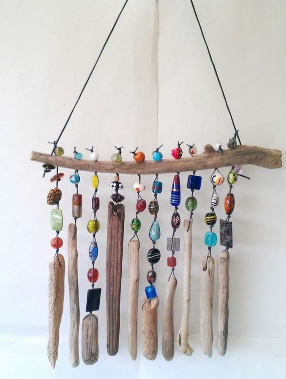 Unleash your creative juices and have fun with beads by making a beaded wind chime!