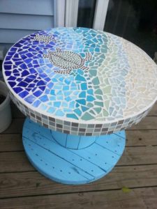 Mesmerizing Sea Glass Mosaic Table: 9-Step Build Guide - Craft projects ...