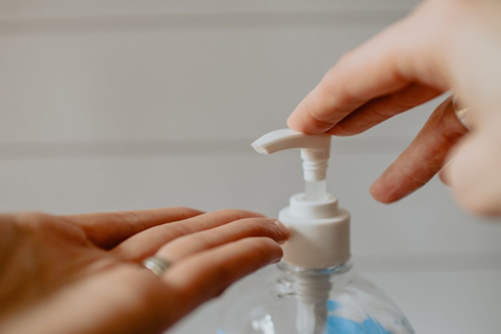 Home made hand sanitizer needs a minimum 60% alcohol content to be effective. 65% is ideal.