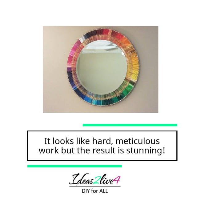 Rainbow Colored Pencil Mirror : 13 Steps (with Pictures