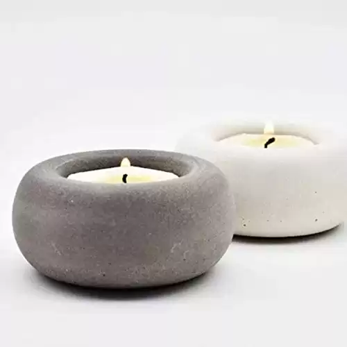 Silicone Mold for Concrete Candle Holder