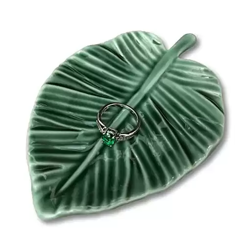 Leaf Trinket Dish Decorative Ring Dish Holder for Jewelry