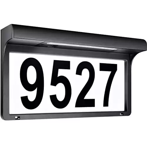 House Numbers Solar Powered Address Sign