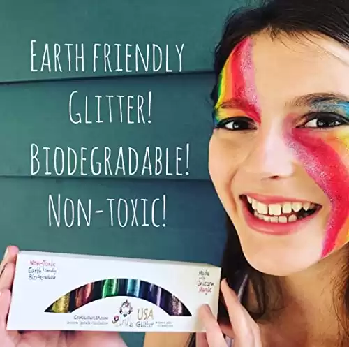 Biodegradable Glitter for Art, Craft, Body, and Makeup--Great for Kids Too