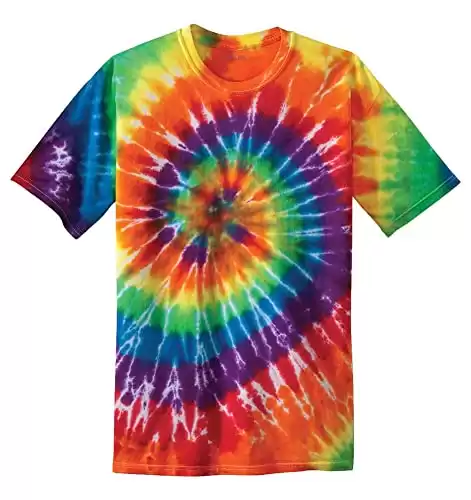 Colorful Tie-Dye T-Shirts in 21 Colors. Sizes: S-4XL