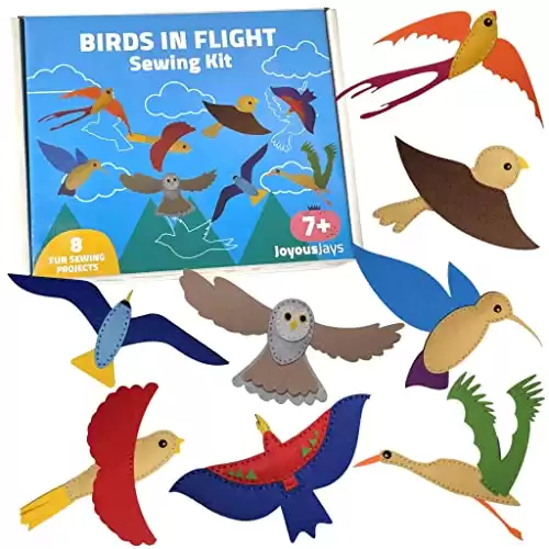 Felt Birds in Flight Kids Sewing Kit