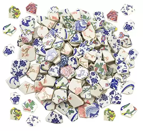 Broken Ceramic Porcelain Tiles for Crafts Projects