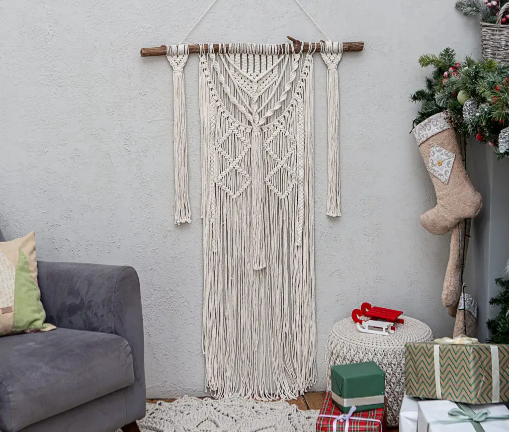 Add a touch of bohemian flair to your home decor with macrame wall hangings.