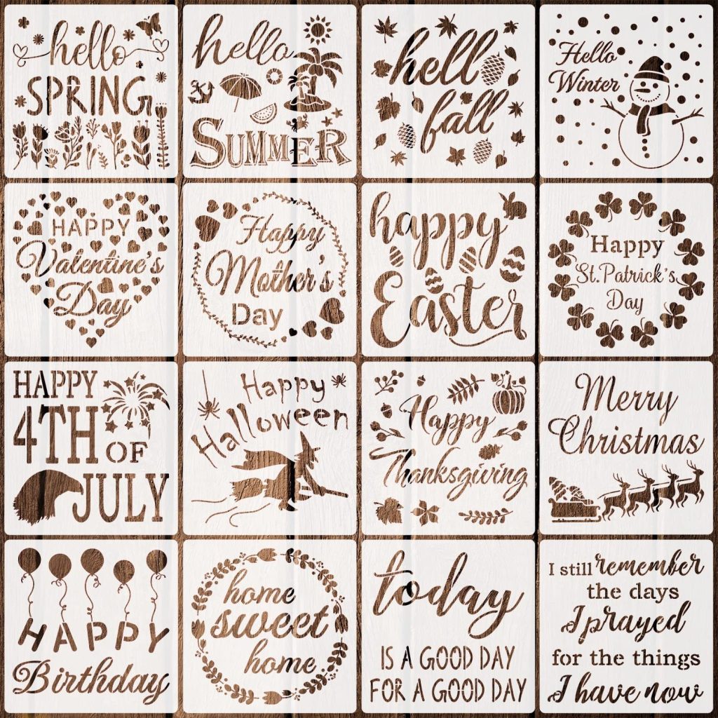 Upgrade your seasonal decor game with these stencils!